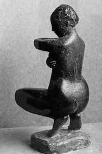 Martin Mayer: Sich Waschende. 1963, Bronze, Höhe 51 cm