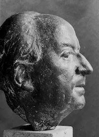 Martin Mayer: Karl Graf (Büste). 1965, Bronze, Höhe 32 cm