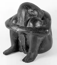 Martin Mayer: Kauernde. 1964, Bronze, Höhe 26 cm