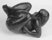 Martin Mayer: Vergnügte. 1965, Bronze, Länge 34.5 cm