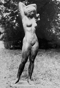 Martin Mayer: Sich Streckende. 1967, Bronze, Höhe 177 cm