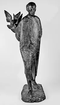 Martin Mayer: Franziskus (Modell). 1975, Bronze, Höhe 59 cm